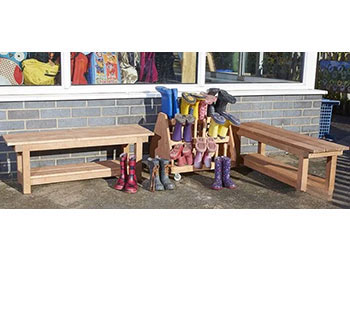 Outdoor Shoe Benches (2Pk)