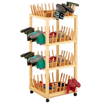 Welly Boot Bar - 4 Shelves