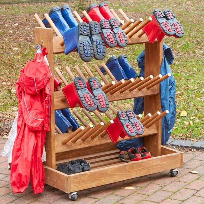 Outdoor Mobile Welly Storage