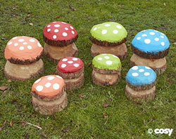 Medium Mushroom Painted (12Pk)