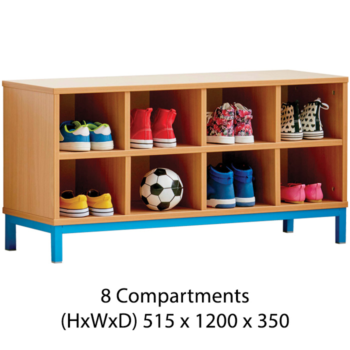 Cloakroom Bench With Open Compartments