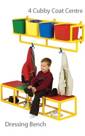 Plastic Cloakroom Benching