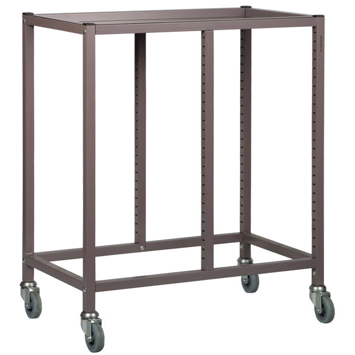 Gratnells Low Height Empty Double Column Trolley - 735mm (holds 10 shallow trays or equivalent)