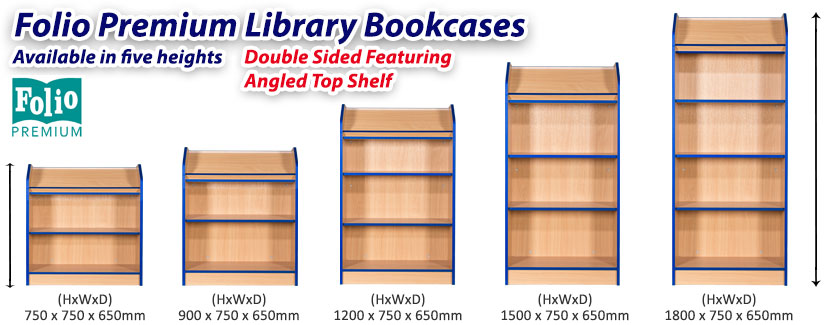Folio Double Sided Bookcase Display Top frag
