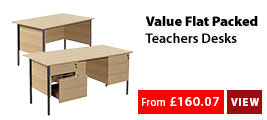 Value Flat Packed Teachers Desks