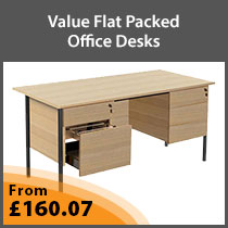 Value Flat Packed Office Desks
