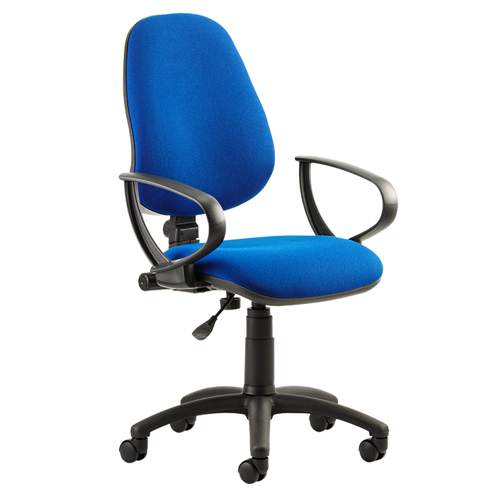 Eclipse 1 Lever Task Operator Chair With Loop Arms