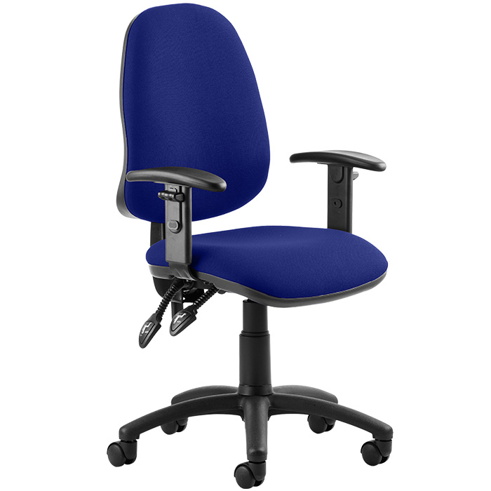 Eclipse 2 Lever Task Operator Chair - Bespoke Colour Chair With Height Adjustable Arms