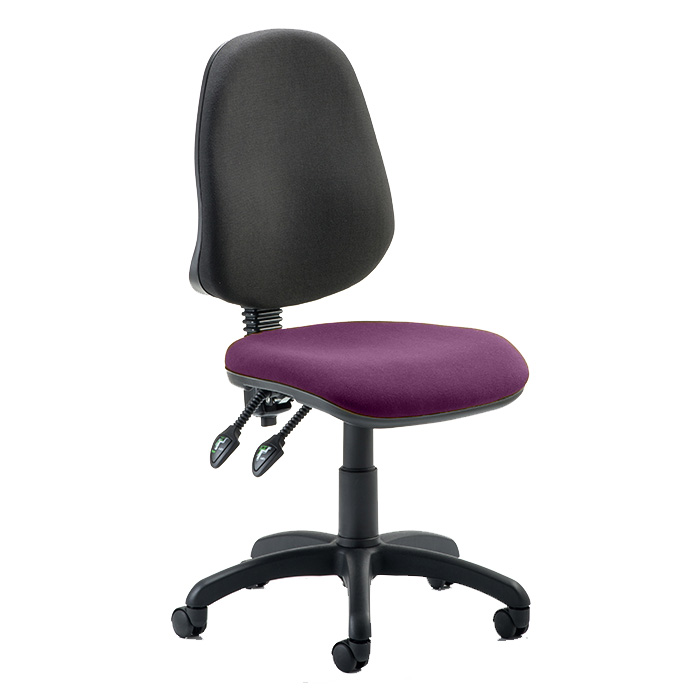 Eclipse 2 Lever Task Operator Chair - Bespoke Colour Seat