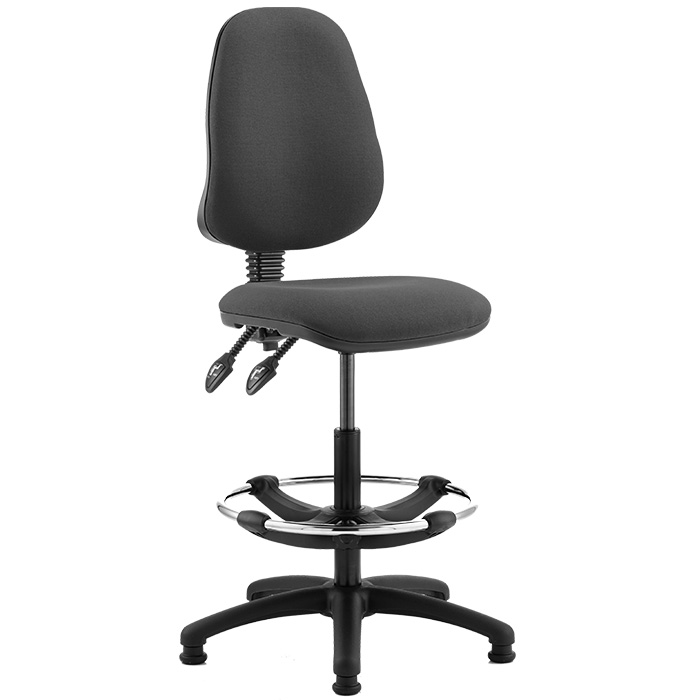 Eclipse 2 Lever Task Operator Chair With Hi-Rise Draughtsman Kit