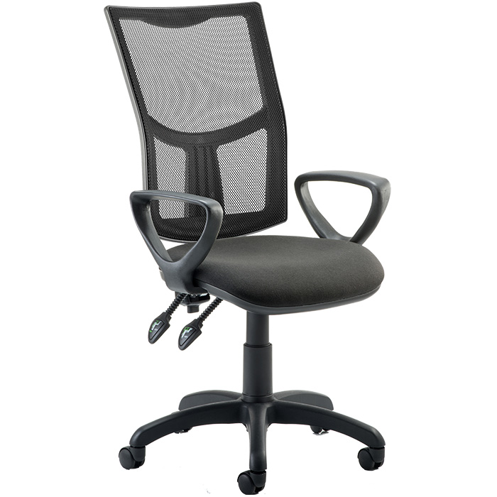 Eclipse 2 Lever Task Operator Chair - Mesh Back With Loop Arms