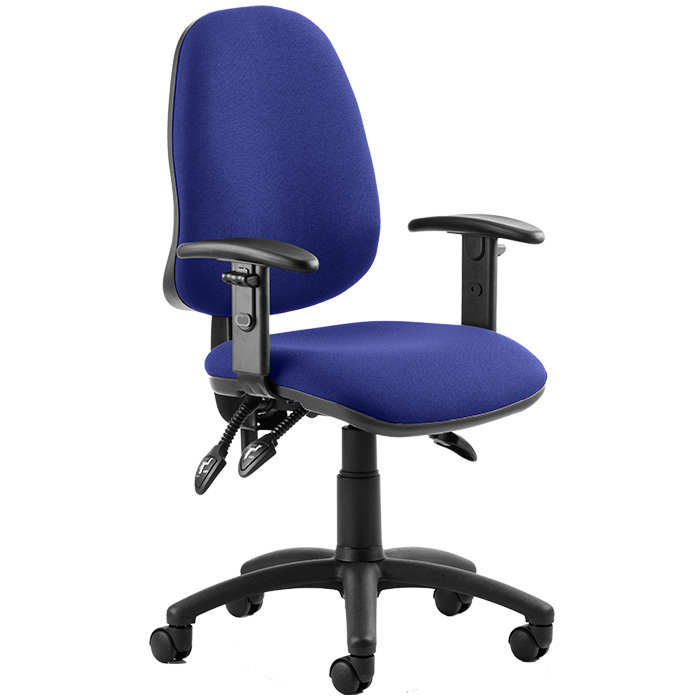 Eclipse 3 Lever Task Operator Chair - Bespoke Colour Chair With Height Adjustable Arms