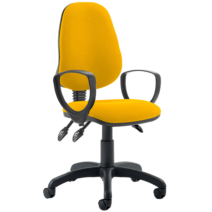 Eclipse 3 Lever Task Operator Chair - Bespoke Colour Chair With Loop Arms