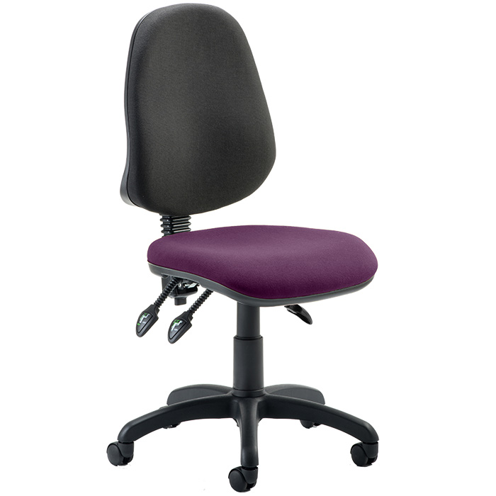 Eclipse 3 Lever Task Operator Chair - Bespoke Colour Seat