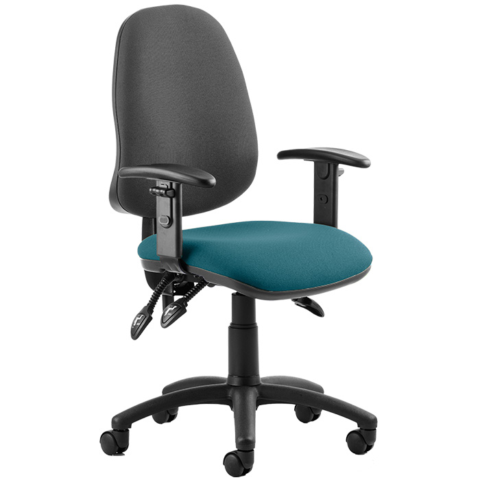 Eclipse 3 Lever Task Operator Chair - Bespoke Colour Seat With Height Adjustable Arms
