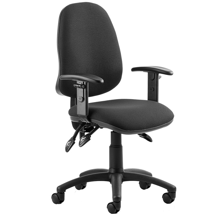 Eclipse 3 Lever Task Operator Chair With Height Adjustable Arms