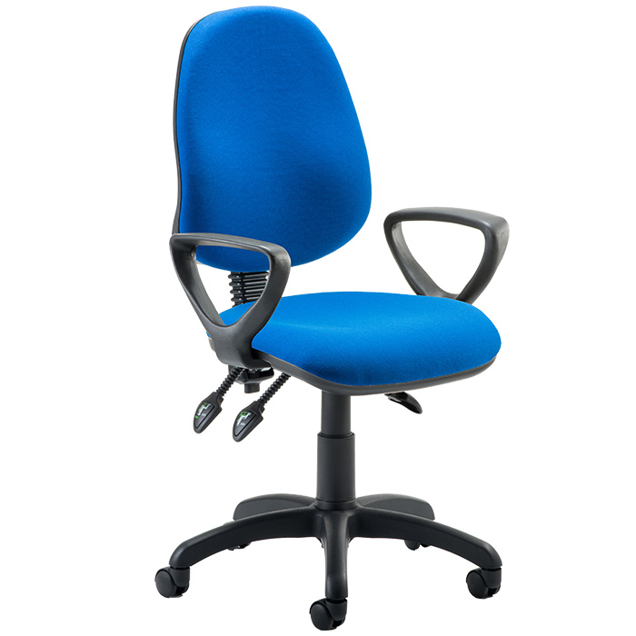 Eclipse 3 Lever Task Operator Chair With Loop Arms