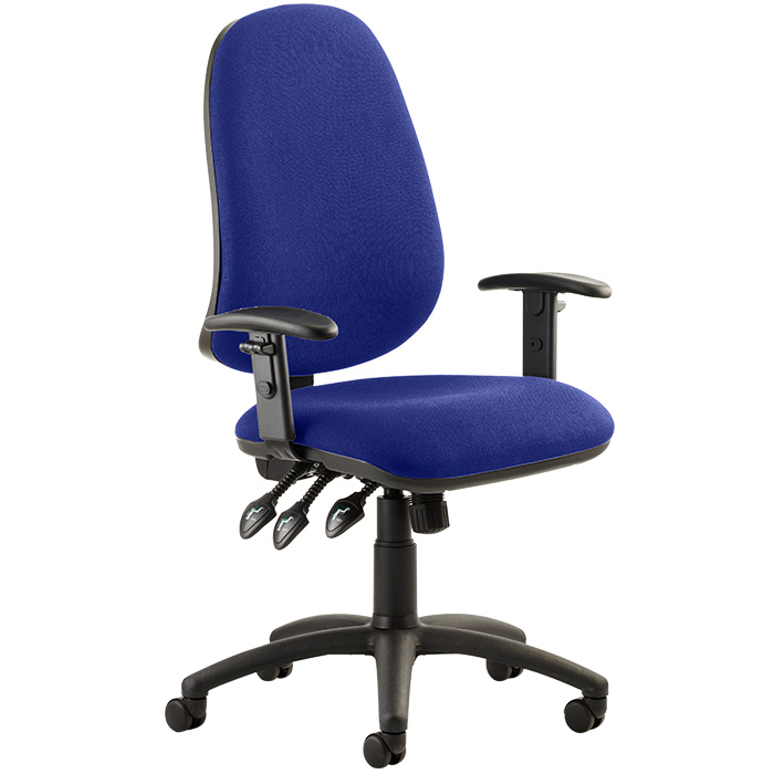 Eclipse XL 3 Lever Task Operator Chair - Bespoke Colour Chair With Height Adjustable Arms