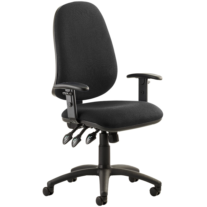 Eclipse XL 3 Lever Task Operator Chair With Height Adjustable Arms