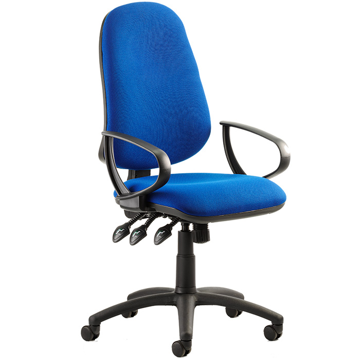 Eclipse XL 3 Lever Task Operator Chair With Loop Arms