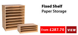 Fixed Shelf Paper Storage