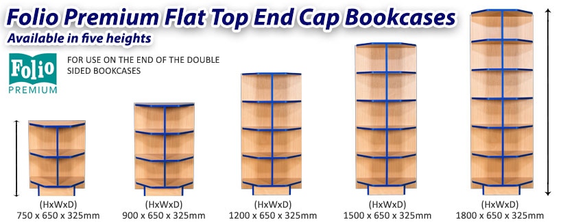 Folio Flat Top End Cap Bookcase frag