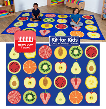 Fruit Rectangular Placement Carpet - 3m x 2m