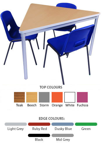 GOPAK Enviro Triangle Classroom Table - Optional Castor