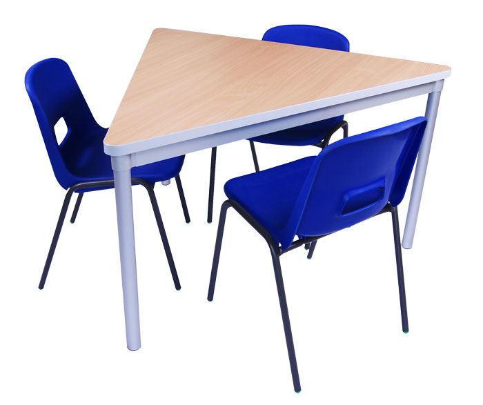 GOPAK Enviro Triangle Classroom Table - Optional Castor