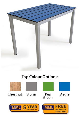 Enviro Compact Table - Slatted Top L1000 x W600mm