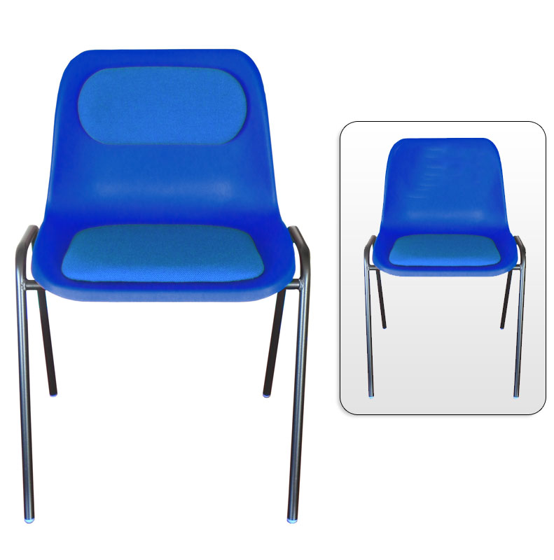 Hille Series-E Chair with Seat and Back Pad