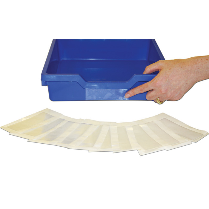 Gratnells Small Tray Label Holders - (Pack of 100)