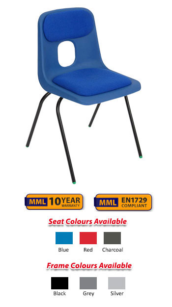 Hille Series-E Chair with Seat and Back Pad