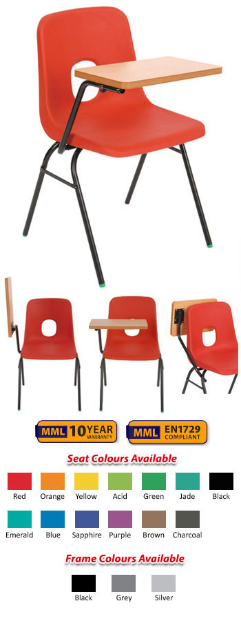 Hille Series E Chair with Writing Tablet