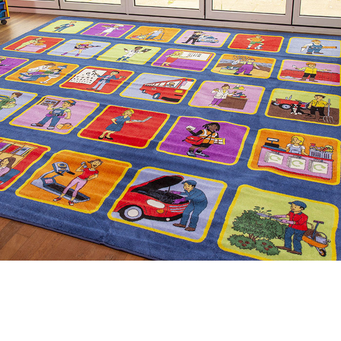 Kinder Occupations Placement Carpet 3m x 3m 