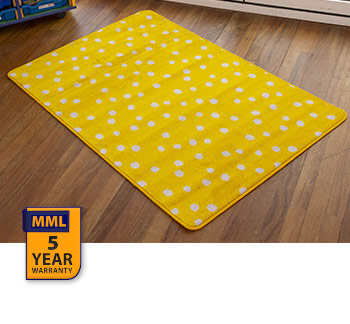 Kinder Small Spot Rug - Yellow