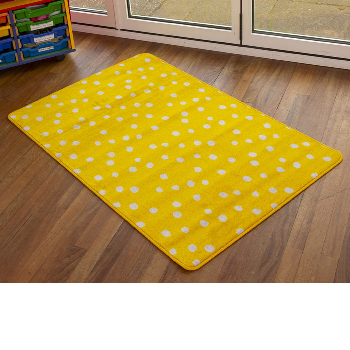 Kinder Small Spot Rug - Yellow