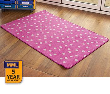 Kinder Small Spot Rug - Pink