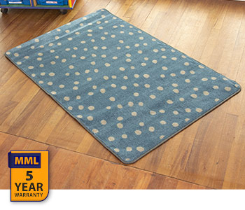 Kinder Small Spot Rug - Teal