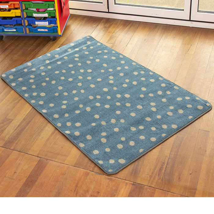 Kinder� Small Spot Rug - Teal