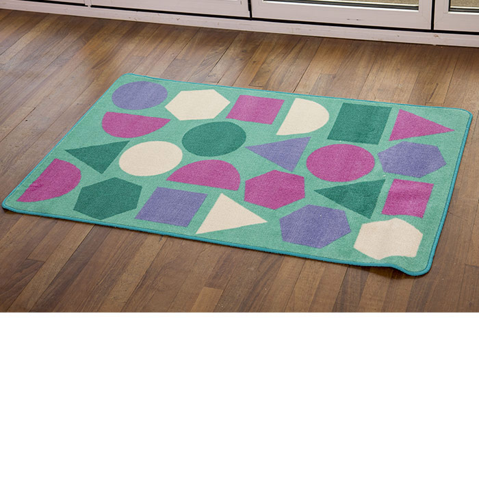 Kinder Pastel Geometric Nursery Rug