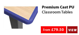 Cast PU Edged Classroom Tables