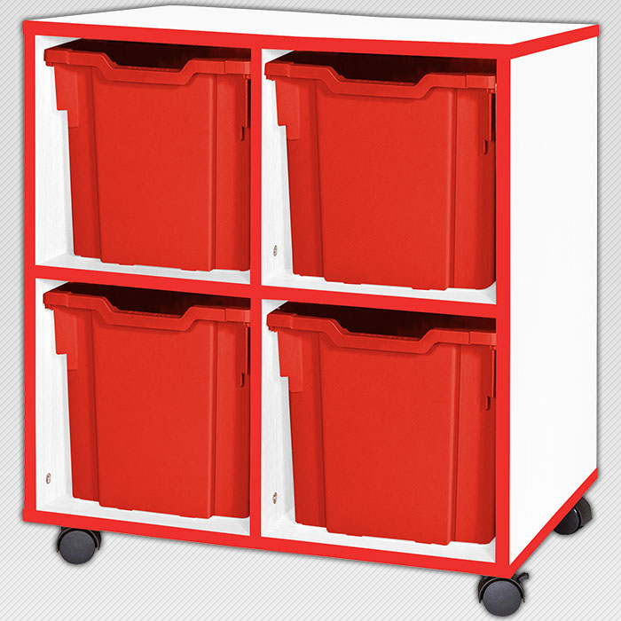 Jaz Storage Range - Double Width Jumbo Tray Units