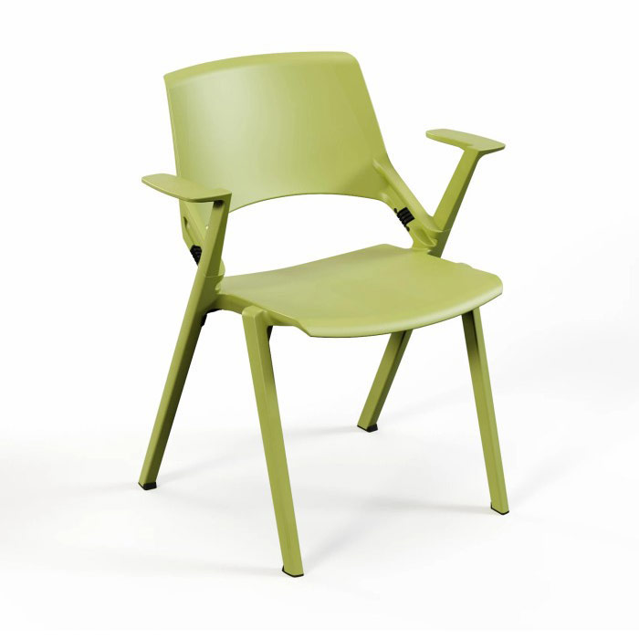 Myke Stacking Chair with Armrests