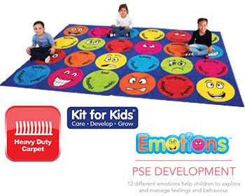 Emotions Interactive Rectangular Placement Carpet - 3m x 2m