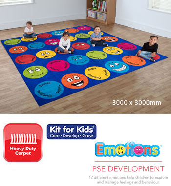 Emotions Interactive Square Placement Carpet - 3m x 3m