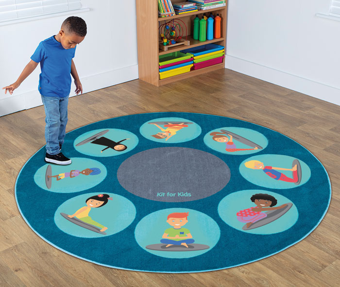 Yoga Position Carpet - 2m diameter