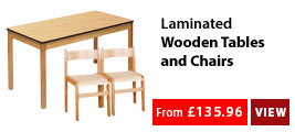 Laminated Wood Tables & Chairs