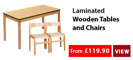 Laminated Wood Tables & Chairs