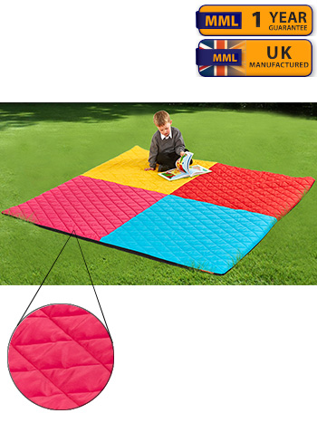 Indoor/Outdoor Large Quilted Harlequin Mat - 2000 x 2000mm